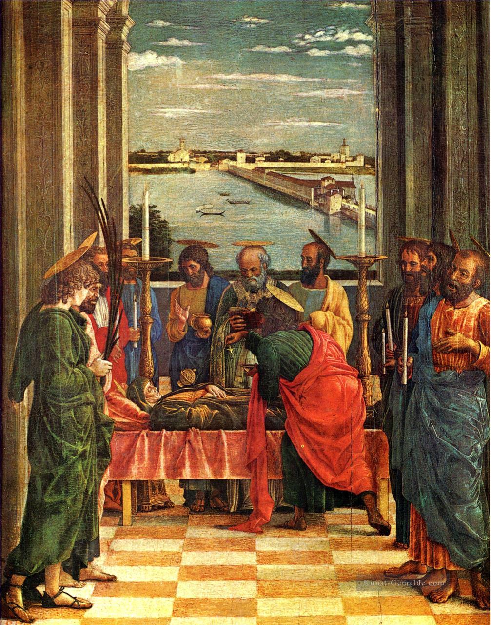 Todes der Jungfrau Renaissance Maler Andrea Mantegna Ölgemälde